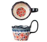 Jaamyears Bouillon Cups, Soup Bowls with Handles, 400ml Microwave Soup Mug for Breakfast, Milk, Desserts, Oatmeal