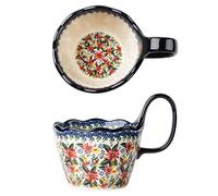 Jaamyears Bouillon Cups, Soup Bowls with Handles, 400ml Microwave Soup Mug for Breakfast, Milk, Desserts, Oatmeal