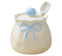 Jaamyears Cute Sugar Bowl With Lid And Spoon, 500ml Sugar Holder For Coffee Bar, Ceramic Sugar Dish