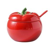 Jaamyears Solid Color Sugar Bowl with Lid and Spoon, 400ml Sugar Holder for Coffee Bar, Ceramic Sugar Dish