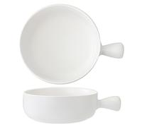 Jaamyears Soup Bowl with Handles, Ceramic Onion Soup Bowl 600ml, Soup Mug Microwave Oven and Dishwasher Safe