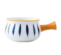 Jaamyears Soup Bowl with Handles, Ceramic Onion Soup Crock 700ml, Soup Mug Microwave Oven and Dishwasher Safe