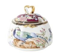 Jaamyears Sugar Bowl with Lid and Spoon, 300ml Sugar Holder for Coffee Bar, Ceramic Sugar Dish