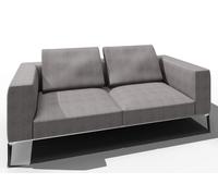 Jaan Living 2.5 Seater Sofa with 2 Back Cushions Preferred Combination Walter Knoll Fabric Garbo Moonlight - WALTER KNOLL 782 25 GARBO MOON