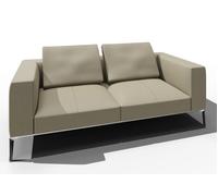Jaan Living 2.5 Seater Sofa with 2 Back Cushions Preferred Combination Walter Knoll Leather Safari Mineral - WALTER KNOLL 782 25 SAFARI MIN