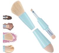 Jaasuee Multi-Tasker 4-in-1 Makeup Brush -Applicator Tool - Vegan & Travel-Friendly All-in-One Beauty Tool for On-the-Go Glam