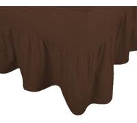 || JaaZ Textile Many Colors_Fitted Valance Bedsheets 200 Thread Count 100% Egyptian Cotton. (Double, Chocolate)