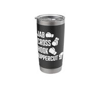 Jab Cross Hook Uppercut Boxer Workout Kickboxing Stainless Steel Insulated Tumbler