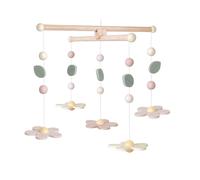 Jabadabado Flowers Wooden Mobile Beige