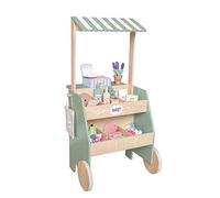 Jabadabado W7193JaBaDaBaDo Wooden Market Stall, Play Shop, Pretend Play Food, Wooden Toys for 3 years +