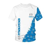 JABBNGD Men's T-Shirt, for Mazda 2 Mazda 3 Mazda 6 Breathable Short Sleeve Tee Mens Sports T-Shirt Men's Casual Shirts Car Clothing,XS-A