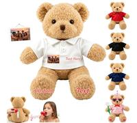 JABECODIFA Personalised Recordable Teddy Bear with Picture and Name