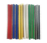 Jabinco 30 Pcs 40 pin Breakable Pin Header 2.54mm Single Row Male Header Connector Kit PCB Pin Strip for Arduino