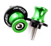 JABL 2pcs 10MM Motorbike Paddock Bobbins Stands, for 10MM KAWASAKI ZX1400 ZX14R ZZR1400 ZX 1400 ZX 14R ZZR 1400 2006-2018 Adapters Swing Arm Spools Sliders, Motorcycle Screw Protector Accessories