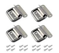JaBoaRe Stainless Steel Chest Handle Toolbox Leather Suitcase Wooden Box Handle Small Drawer Cabinet Pull Handle… (small)