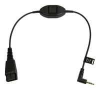 Jabra 8800-00-55 audio cable 0.3 m QD 2.5mm jack Black