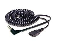 Jabra GN Netcom QD-to-2.5mm 2M coiled cord for phones with 2.5mm Headset Jack