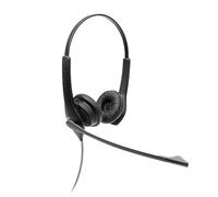 Jabra Biz 1100 EDU Stereo-Kopfhörer mit Mikrofon für Schüler - Headset mit Geräuschunterdrückung und Gehörschutz, Kunstleder-Ohrkissen und 3,5 mm Klinkenanschluss - Schwarz Einheitsgröße