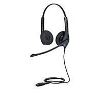 Jabra BIZ 1500 DUO Wired Stereo Headset Over the Head Quick Disconnect With Microphone Black