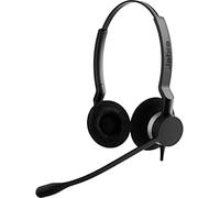 Jabra Biz 2300 Quick Disconnect UC On-Ear Stereo Headset - Unified Communications Certified Noise-cancelling and Corded Headphone for Deskphones