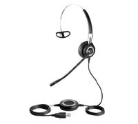 Jabra BIZ 2400 MS USB Monaural Headset Headphones (Call Center/Office, Monophonic, Headband, Black, CE, WEEE, Wired)