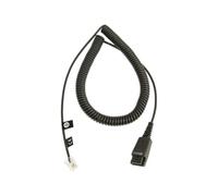 Jabra Cable End Piece QD to RJ10 Standard Assignment 2 m Spiral, Black