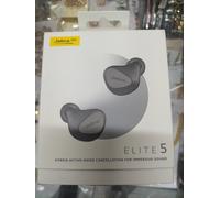 JABRA ELITE 5 TRUE WIRELESS EARBUDS DARK GREY, POWERFUL BASS, NEW SEALED IN BOX.