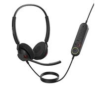 Jabra Engage 40 Wired Stereo Headset with Inline Call Control - Noise-Cancelling 2-Mic Technology, and USB-C Cable - Works With All Leading Unified Communications Platforms Such As Zoom, Unify - Black