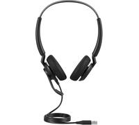 Jabra Engage 40 Wired Stereo Headset with Inline Call Control, Noise-Cancelling 2-Mic Technology, and USB-A Cable - works with all leading Unified communications platforms such as Zoom, Unify - Black