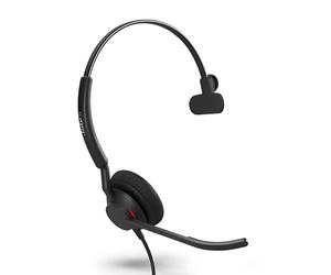 Jabra Engage 50 II UC Mono USB-A/C Mono headset for professional communication with dual USB connection, 3-microphone system, and real-time analytics.