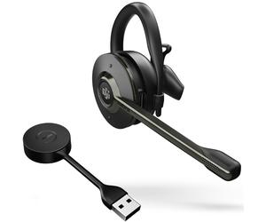 Jabra Engage 55 MS USB-A Convertible Headset Cordless DECT headset that offers sound quality for calls on the move
