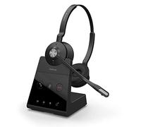 Jabra Engage 75 On-Ear DECT Stereo Headset - Skype for Business Certified Wireless Headphones with Advanced Noise Cancellation for Deskphones and Softphones - Black - EU Version