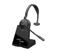 Jabra Engage 75 SE Stereo Wireless Headset Professional Calls, DECT security, 150m range, USB-C to USB-A with Advanced noise-cancelling microphone, all-day comfort includes base, EU Plug - Black