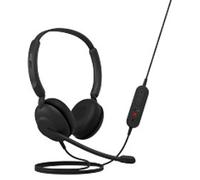 Jabra Evolve 10 Wired Headset with Noise-Cancelling Microphone for PC/Laptop Use - Easy USB-A Setup - TCO Certified - Lightweight Design - Inline Call/Volume Controls for Online Meetings - Black