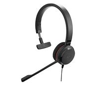 Jabra Evolve 20 SE Mono Headset - Microsoft Certified Headphones for VoIP Softphone with Passive Noise Cancellation - USB-A Cable with Controller - Black