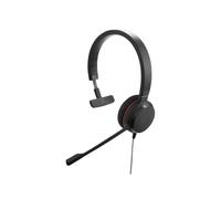 Jabra Evolve 20 SE Mono Headset - Microsoft Certified Headphones for VoIP Softphone with Passive Noise Cancellation - USB-A Cable with Controller - Black
