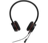 Jabra Evolve 20 SE MS Wired Headset Over-the-head USB Passive Noise Cancelling With Microphone Stereo Black