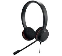 Jabra Evolve 20 Stereo Headset - Microsoft Certified Headphones for VoIP Softphone with Passive Noise Cancellation - USB-C/A - Black