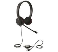 Jabra EVOLVE 20 Stereo headset, MS, NC, USB-C/A adapter