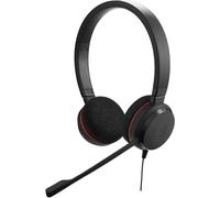 Jabra Evolve 20 Stereo USB Headset - Microsoft Certified, Passive Noise Cancellation, Black