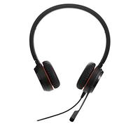 Jabra Evolve 20 UC Stereo Headset - Unified Communications Headphones for VoIP Softphone with Passive Noise Cancellation - USB-A Cable with Controller - Black