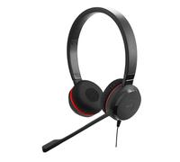 Jabra Evolve 20 UC Stereo Headset - Unified Communications Headphones for VoIP Softphone with Passive Noise Cancellation microphone - USB-A Cable with Controller - Black