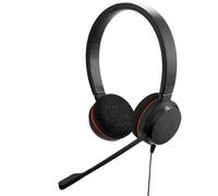 Jabra Evolve 20 Wired Headset (2025 Edition) - Dual-Ear Wired Headset for Office and Work from Home - Call Control - Certified for MS Teams - USB-C/A Connectivity - Black