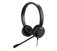 Jabra Evolve 20SE UC Wired Telephone Headset Over-the-head USB Without Bluetooth Passive Noise Cancelling With Microphone Stereo Black