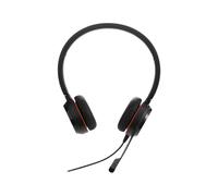 Jabra Evolve 30 UC Stereo Headset - Unified Communications Headphones for VoIP Softphone with Passive Noise Cancellation - 3.5mm Jack - Black