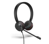 Jabra Evolve 30 UC Stereo Headset - Unified Communications Headphones for VoIP Softphone with Passive Noise Cancellation - 3.5mm Jack - Black