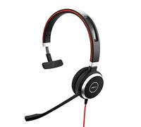 Jabra Evolve 40 UC Mono Headset - Unified Communications Headphones for VoIP Softphone with Passive Noise Cancellation - USB-Cable with Controller - Black