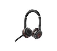Jabra Evolve 75 MS Stereo Binaural Head-band Black, Red headset