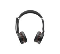 Jabra Evolve 75 MS Stereo Binaural Head-band Black, Red headset