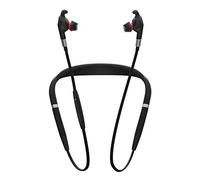 Jabra Evolve 75e UC Wireless Earbuds - Unified Communications Optimised Earphones with Long-Lasting Battery Life - Vibrating Neckband and Busylight - Black